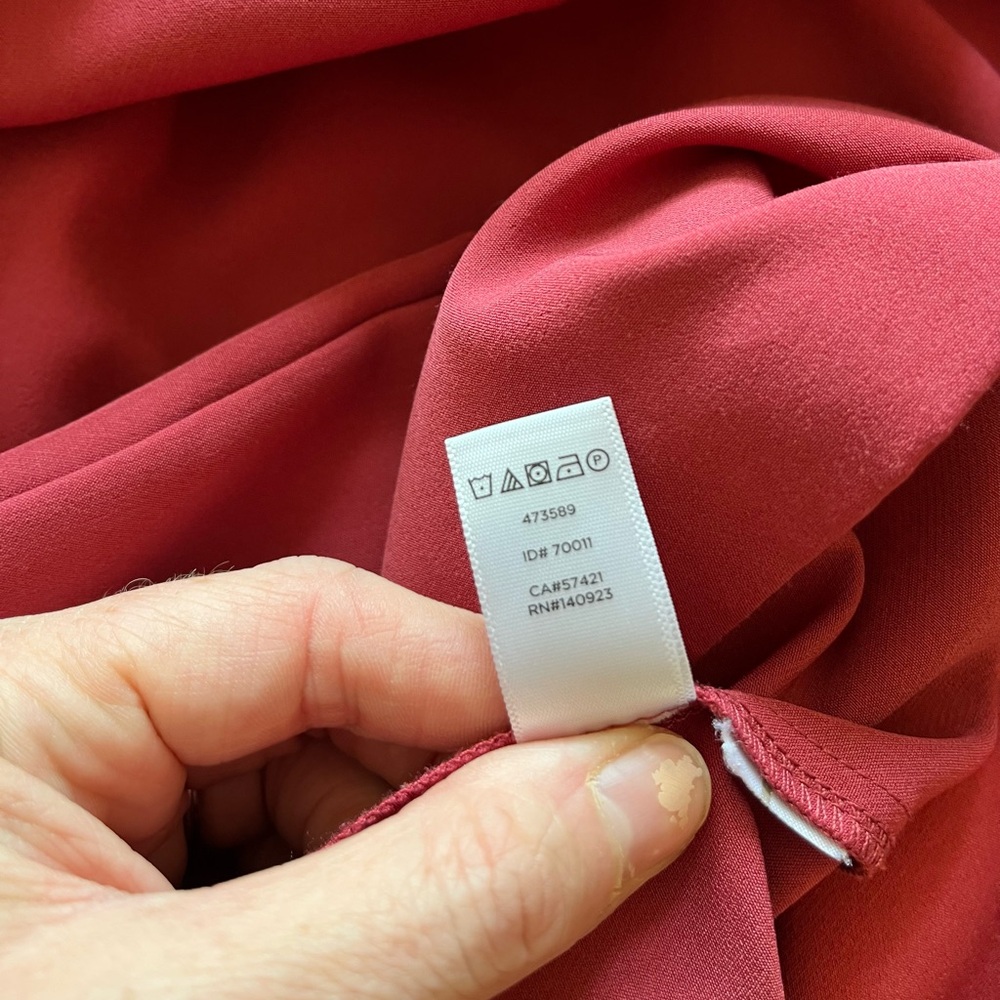LOFT Raspberry Pink Ruffle Sleeve Shift Dress - Picture 5 of 5